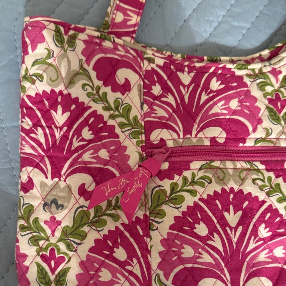 Vera Bradley Floral Pink and Green Tote